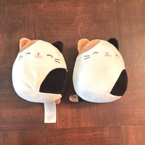 2 Squishmallow Cameron Cat Mini 5" from 5th Anniversary Set Kellytoy Collectors
